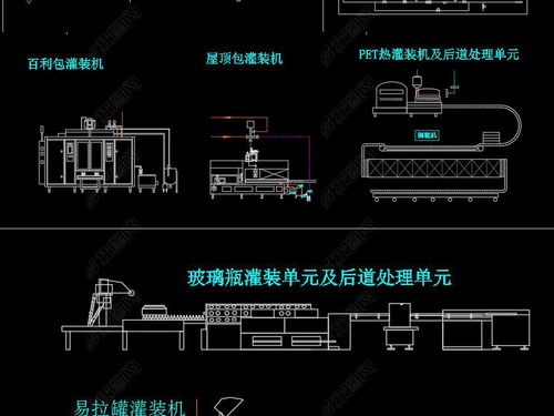 食品飲料生產(chǎn)加工設(shè)備CAD圖紙設(shè)計與平面圖下載指南